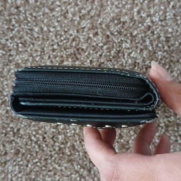 Montana west  black leather trifold wallet - Picture 4 of 16